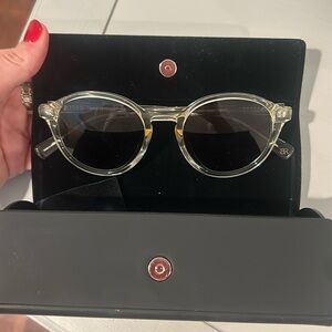Banana Republic clear sunglasses